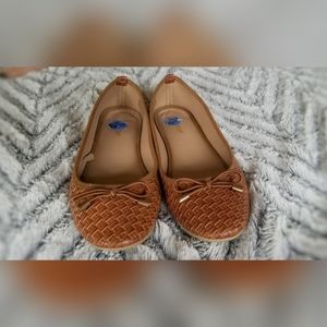 Wanted Chestnut ballet flats with bow detail